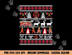 Firefighter Ugly Christmas Sweater, Fireman Fire Department png, sublimation copy