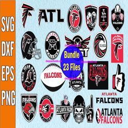 Bundle 23 Files Atlanta Falcons Football team Svg, Atlanta Falcons svg, NFL Teams svg, NFL Svg, Png, Dxf, Eps, Instant D
