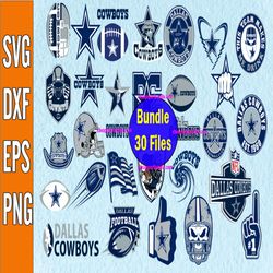 Bundle 30 Files Dallas Cowboys Football team Svg, Dallas Cowboys Svg, NFL Teams svg, NFL Svg, Png, Dxf, Eps, Instant Dow