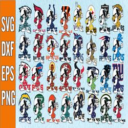 32 Files Snoopy Dabbing With NFL Teams Bundle Svg, NFL Team Svg, Football Svg, Png, Jpg, Eps