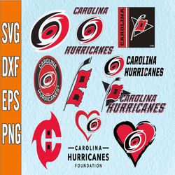 Bundle 10 Files Carolina Hurricanes Hockey Team Svg, Carolina Hurricanes Svg, NHL Svg, NHL Svg, Png, Dxf, Eps, Instant D