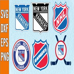 Bundle 5 Files New York Rangers Hockey Team Svg, New York Rangers Svg, NHL Svg, NHL Svg, Png, Dxf, Eps, Instant Download