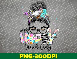 Womens One Hoppy Lunch Lady Cafeteria Staff Easter PNG Digital Download