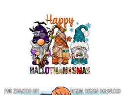 Halloween Thanksgiving Christmas Gnome Happy HallothanksMas png, sublimation copy
