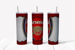 Arsenal FC Design 20oz / 30oz Tumbler PNG, Full Tumbler Wrap ,Arsenal FC Tumbler Wrap,PNG File instant download