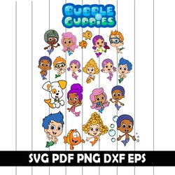 Bubble Guppies Svg, Bubble Guppies Clipart, Bubble Guppies Digital CLipart, Bubble Guppies Png, Bubble Guppies Eps