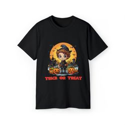 Trick Or Treat Shirt, Cute Little Wizard Shirt, Kids Halloween Shirt, Halloween Wizard Shirt