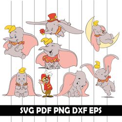 Dumbo Svg, Dumbo Clipart, Dumbo Digital Clipart, Dumbo Eps, Dumbo Dxf, Dumbo Png, Dumbo Digital Scrapbook file