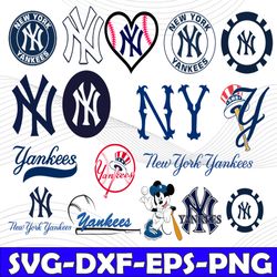 Bundle 14 Files New York Yankees Baseball Team svg, New York Yankees svg, MLB Team svg, MLB Svg, Png, Dxf, Eps, Jpg, Ins