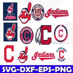 Bundle 12 Files Cleveland Indians Baseball Team svg, Cleveland Indians svg, MLB Team  svg, MLB Svg, Png, Dxf, Eps, Jpg,