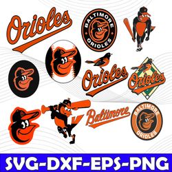 Bundle 11 Files Baltimore Orioles Baseball Team Svg, Baltimore Orioles svg, MLB Team  svg, MLB Svg, Png, Dxf, Eps, Jpg,