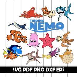 Finding Nemo Svg, Finding Nemo Clipart, Finding Nemo Png, Finding Nemo Eps, Finding Nemo Dxf, Finding Nemo digital art