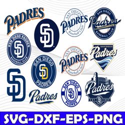 Bundle 12 Files San Diego Padres Baseball Team Svg, San Diego Padres svg, MLB Team  svg, MLB Svg, Png, Dxf, Eps, Jpg, In