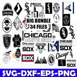 Bundle 34 Files Chicago-White Sox Baseball Team Svg, Chicago White Sox Svg, MLB Svg, MLB Team  svg, MLB Svg, Png, Dxf, E