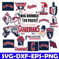 Bundle 24 Files Cleveland Guardians Baseball Team Svg,Cleveland Guardians Svg,MLB Team  svg, MLB Svg, Png, Dxf, Eps, Jpg