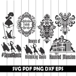 Haunted Mansion SVG, Haunted Mansion Clipart, Haunted Mansion Png, Haunted Mansion Eps, Haunted Mansion Dxf, Digital art