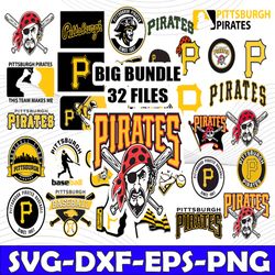 Bundle 32 Files Pittsburgh Pirates Baseball Team Svg, Pittsburgh Pirates Svg, MLB Team  svg, MLB Svg, Png, Dxf, Eps, Jpg