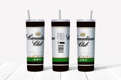 Canadian Club Bottle Design 20oz / 30oz Tumbler PNG, Full Tumbler Wrap ,Canadian Tumbler Wrap,PNG File instant download