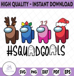 Squadgoals Christmas Gamer design in svg, png, eps formats
