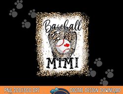 Bleached Baseball Mimi Leopard Game Day Baseball Mothers day png, sublimation copy