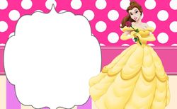 Invitations & Frames Png, Beauty And The Beast Png, Beauty Png, Belle princess Png, Disney Beauty Png, Digital Download