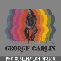 George Carlin Retro Fade PNG Download