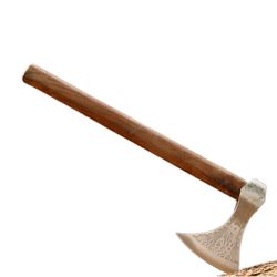 axe handmade damascus viking axe bearded axe camping axe logging axe outdoor hatchet for wood cutting splitting