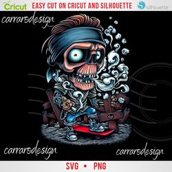 SKULL  Anime Layered SVG, Anime Vector, Anime png, Anime Clipart, Ready for (DTG) Direct to Garment,