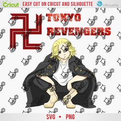 Tokyo revengers ,  Anime Layered SVG, Anime Vector, Anime png, Anime Clipart, Ready for (DTG) Direct to Garment,