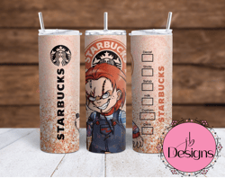 Starbucks Halloween - Chucky Sublimation tumbler wraps 20oz and 30oz