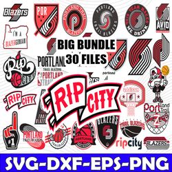 Bundle 31 Files Portland Trail Blazers Basketball Team svg, Portland Trail Blazers svg, NBA Teams Svg, NBA Svg, Png, Dxf