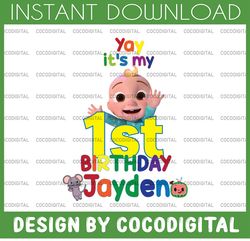 Cocomelon Personalized Name And Ages Birthday PNG, Cocomelon Brithday Png,Cocomelon Family Birthday Png, Watermelon Only