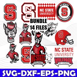 Bundle 14 Files North Carolina State University Athletic Football Team svg, North Carolina State University Athletic svg