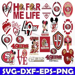 Bundle 23 Files San Francisco 49ers Football team Svg, San Francisco 49ers Svg, NFL Teams svg, NFL Svg, Png, Dxf, Eps, I
