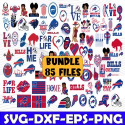 Bundle 85 Files Buffalo Bills Football Team Svg, Buffalo Bills svg, NFL Teams svg, NFL Svg, Png Dxf,Eps, Instant Downloa