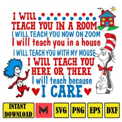 Dr Seuss Svg Layered Item, Dr. Seuss Quotes Cat In The Hat Svg Clipart, Cricut, Digital Vector Cut File, Cat And The Hat