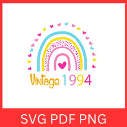 Vintage 1994 Retro Svg | VINTAGE 1994 SVG DESIGN | Vintage 1994 Sublimation Designs | Printable Art | Digital Download