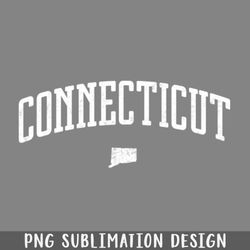 Connecticut Vintage Style PNG Download