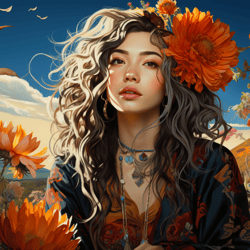 Field of Fantasies: A Bohemian Muse Embraces Her Artistic Spirit
