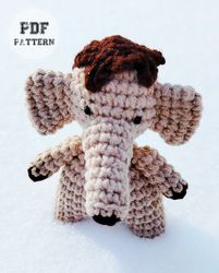 ELEPHANT PATTERNSKEYCHAIN PATTERNS Crochet Mammoth Free Amigurumi PDF Pattern