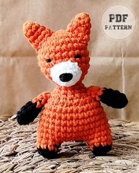 FOX PATTERNS Easy Crochet Fox Keychain Amigurumi PDF Pattern