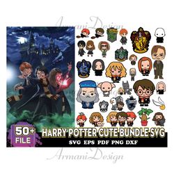 50 Files Harry Potter Cute Bundle Svg, Harry Potter Svg