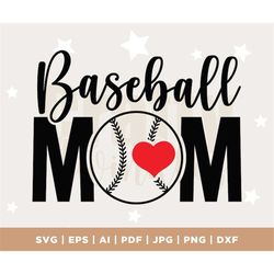 Baseball Mom Svg, Baseball shirt svg, Baseball Mom Shirt Svg, Baseball Mom png for sublimation, Love baseball svg, Cut F