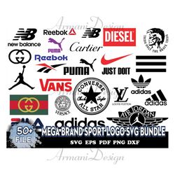 Mega Brand Sport Logo Svg Bundle, File For Cricut, Silhouette