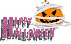 Happy Halloween SVG, Pumpkin Mummy SVG, Best For Halloween SVG