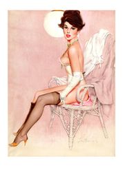 Vintage Pin Up Girl - Cross Stitch Pattern Counted Vintage PDF - 111-427