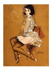 Vintage Pin Up Girl - Cross Stitch Pattern Counted Vintage PDF - 111-430