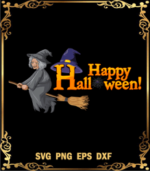 Happy Halloween SVG, Ugly Old Witch SVG, Witches Drive Brooms SVG