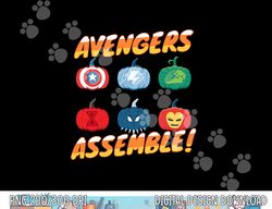 Marvel Avengers Assemble Pumpkin Heroes Halloween png, sublimation copy