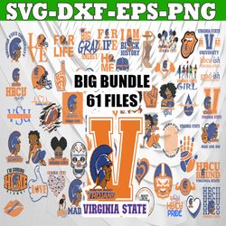 Bundle 61 Files Virginia State University Football Team Svg, Virginia State University svg, HBCU Team svg, Mega Bundle,